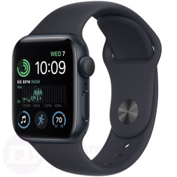 Часы Apple Watch SE 2 40mm (S/M) GPS Aluminium Case Midnight MNT83  Midnight Sport Band