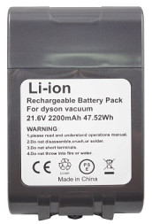 Аккумулятор для пылесоса Dyson DC58, DC59, DC61, DC62 (61034-01, 965874-02), 47.52Wh, 21.6V, 2200mAh